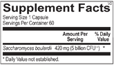 Saccharmonyces Boulardii 60 Capsules